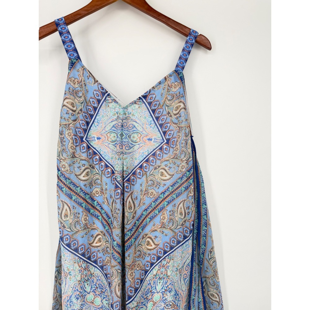 New Directions Womens Dress Large Spring Wedding Guest Boho Flowy Hankerchief - Picture 2 of 12